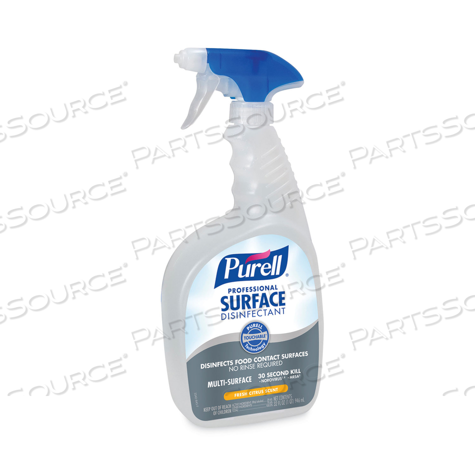 PROFESSIONAL SURFACE DISINFECTANT, FRESH CITRUS, 32 OZ SPRAY BOTTLE by Purell PROFESSIONAL SURFACE DISINFECTANT, FRESH CITRUS, 32 OZ SPRAY BOTTLE by Purell