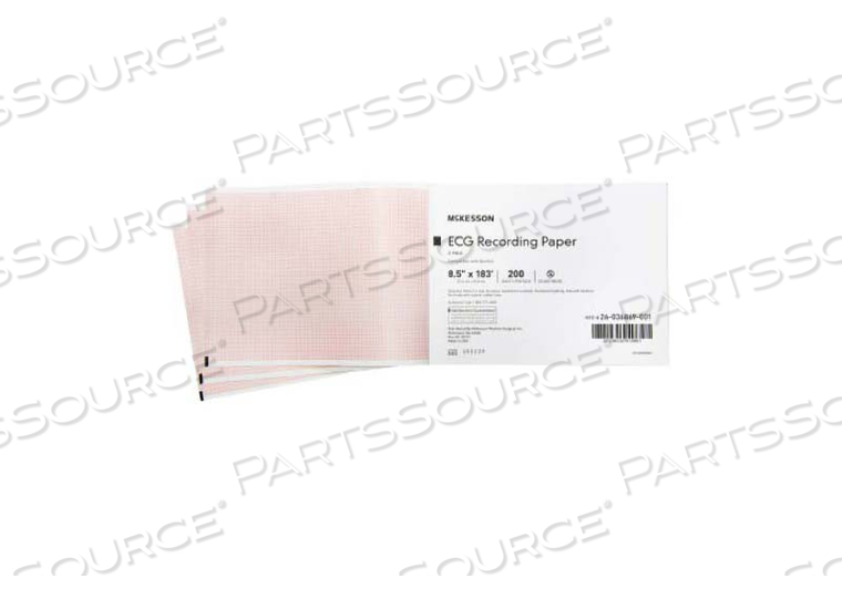 ECG RECORDING PAPER (200 PER PKG) by McKesson ECG RECORDING PAPER (200 PER PKG) by McKesson