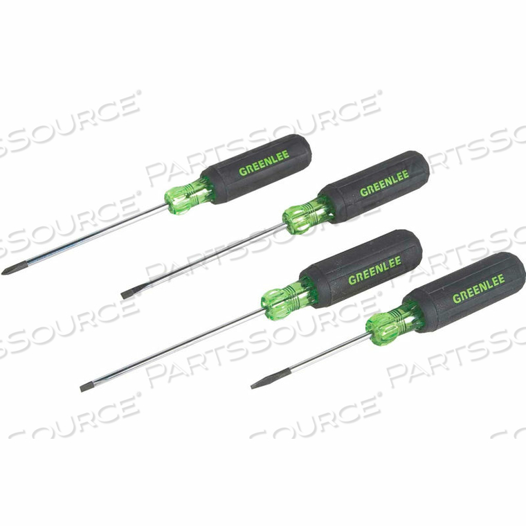 4 PC MINI SCREWDRIVER SET by Greenlee 4 PC MINI SCREWDRIVER SET by Greenlee