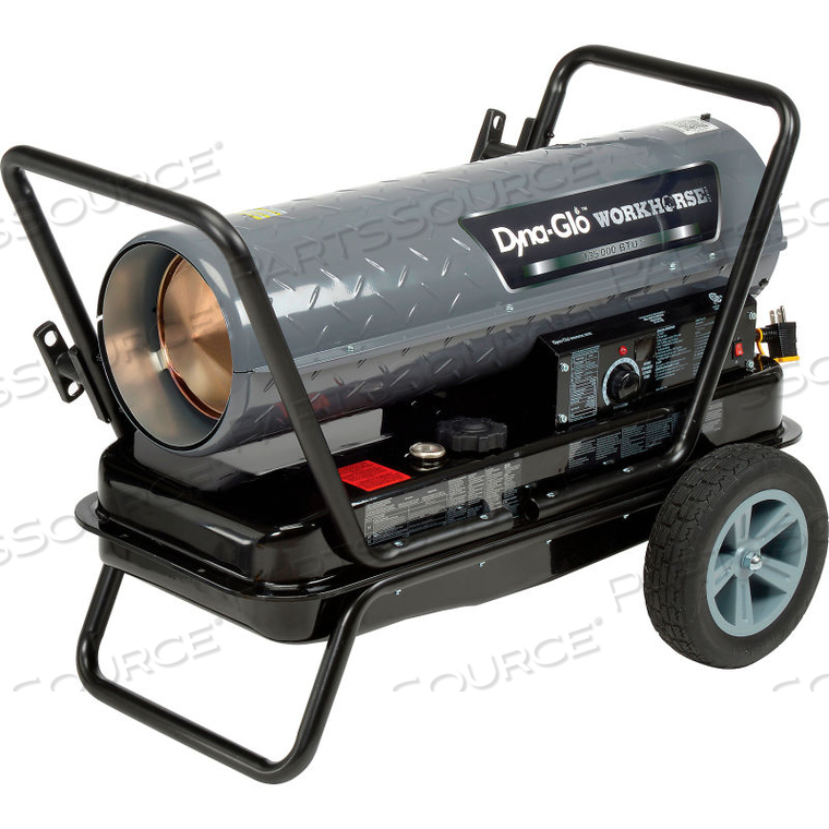 WORKHORSE 135K BTU KEROSENE FORCED AIR HEATER by Dyna-Glo