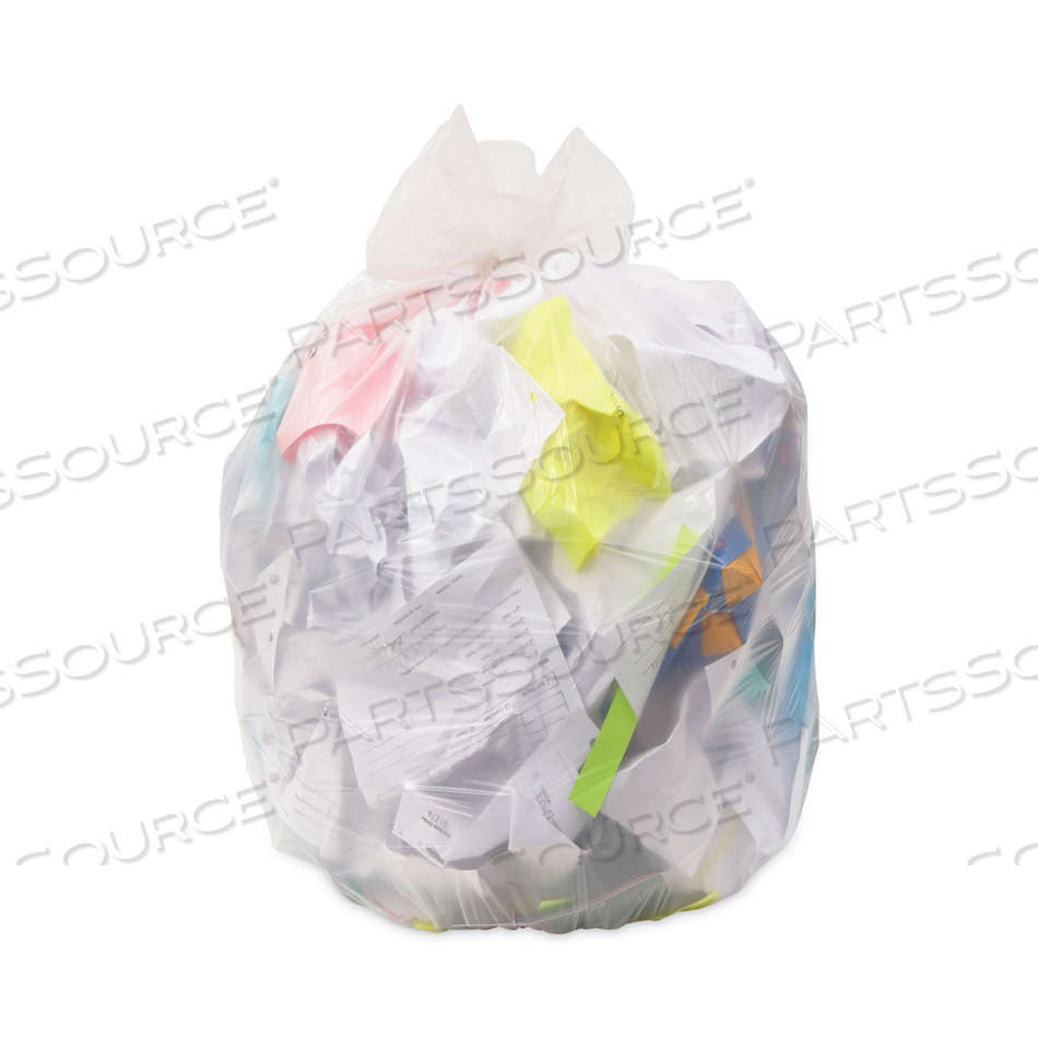 LOW-DENSITY POLYETHYLENE CAN LINERS, 23 GAL, 0.7 MIL, 28" X 45", NATURAL, 250/CARTON 