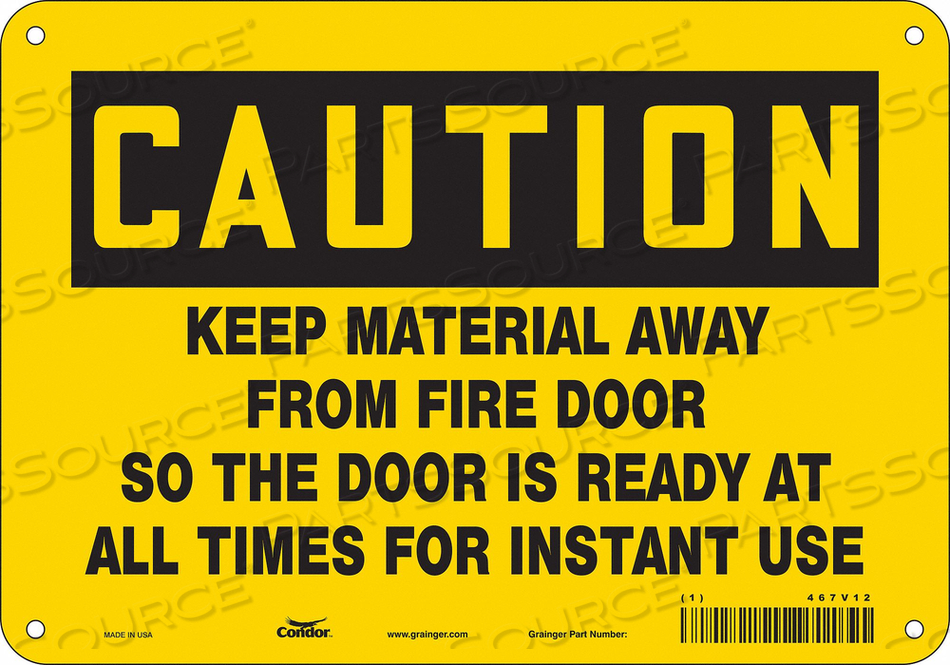 SAFETY SIGN 7 X10 PLASTIC 
