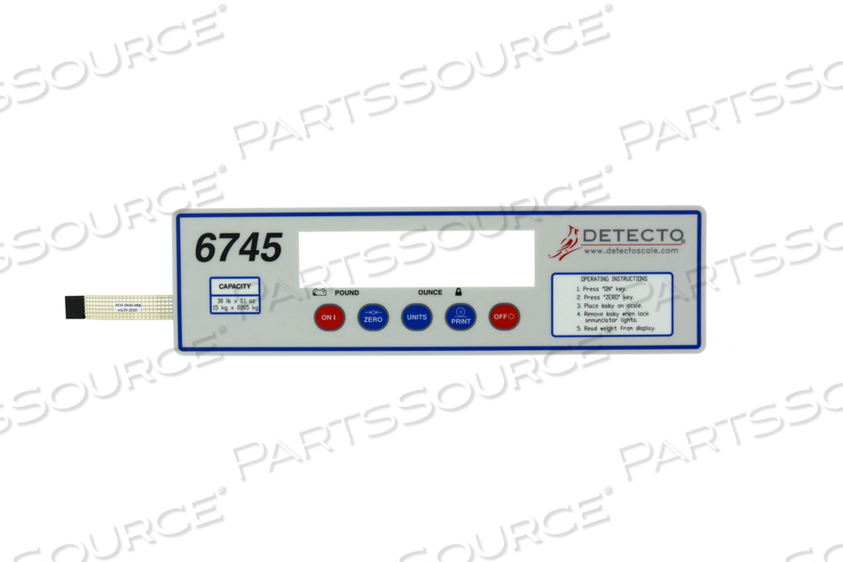 KEYPAD FOR 6745 SCALE by Detecto Scale / Cardinal Scale