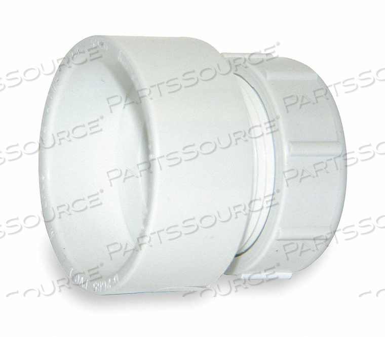 TRAP ADAPTER, SCHEDULE 40, 2 IN X 2 IN FITTING PIPE SIZE, FEMALE SOCKET X FEMALE SOCKET, WHITE by Charlotte Pipe And Foundry Co.