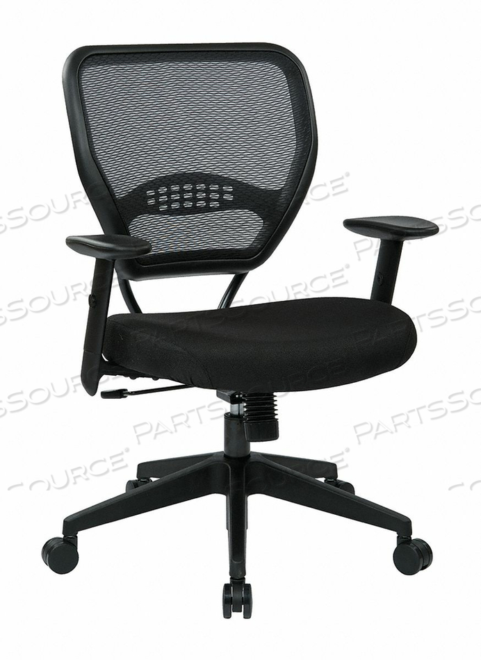 DESK CHAIR FABRIC BLACK 19-23 SEAT HT by Office Star