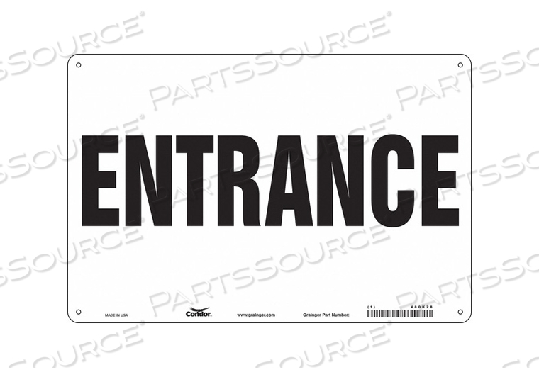 SAFETY SIGN ENTRANCE 24 X36 by Condor