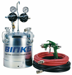 2.8 GAL TANK OUTFIT WITH TRANS TECH GUN by Binks 2.8 GAL TANK OUTFIT WITH TRANS TECH GUN by Binks