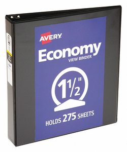 3-RING BINDER 1-1/2 BLACK by Avery 3-RING BINDER 1-1/2 BLACK by Avery