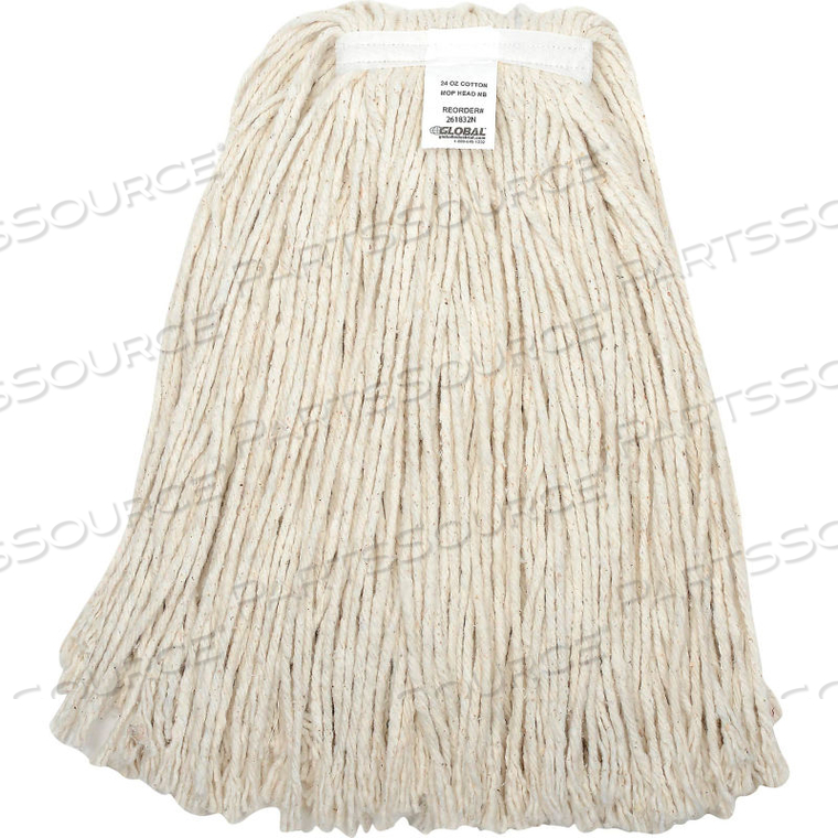 24 OZ. COTTON CUT-END MOP HEAD, 4PLY, NARROW BAND by Next Step Products