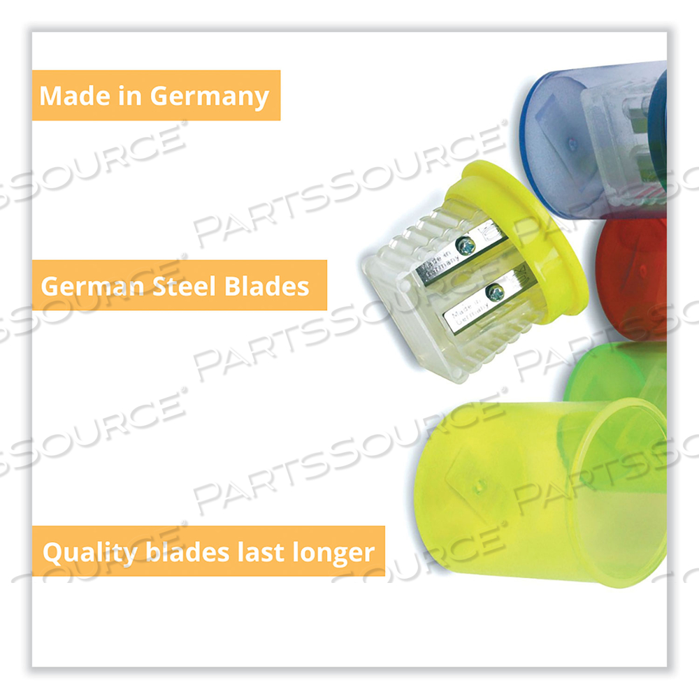 EISEN SHARPENERS, TWO-HOLE, 1.5 X 1.75, RANDOMLY ASSORTED COLOR by The Pencil Grip