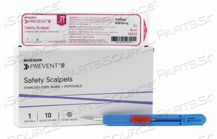 PREVENT® B SAFETY SCALPEL, SIZE 11 (10 PER BOX) by McKesson PREVENT® B SAFETY SCALPEL, SIZE 11 (10 PER BOX) by McKesson