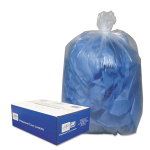 LINEAR LOW-DENSITY CAN LINERS, 10 GAL, 0.6 MIL, 24" X 23", CLEAR, 25 BAGS/ROLL, 20 ROLLS/CARTON by Classic Clear