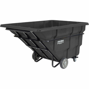 DELUXE BLACK EXTRA HEAVY DUTY PLASTIC TILT TRUCK 2-1/2 CU. by Quality Industries LLC