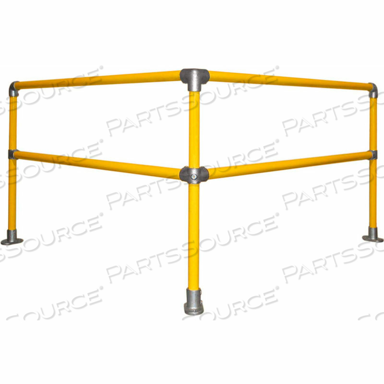 ALUMINUM KWIK KIT RAILING SYSTEM, 6' X 6' CORNER KIT by Kee