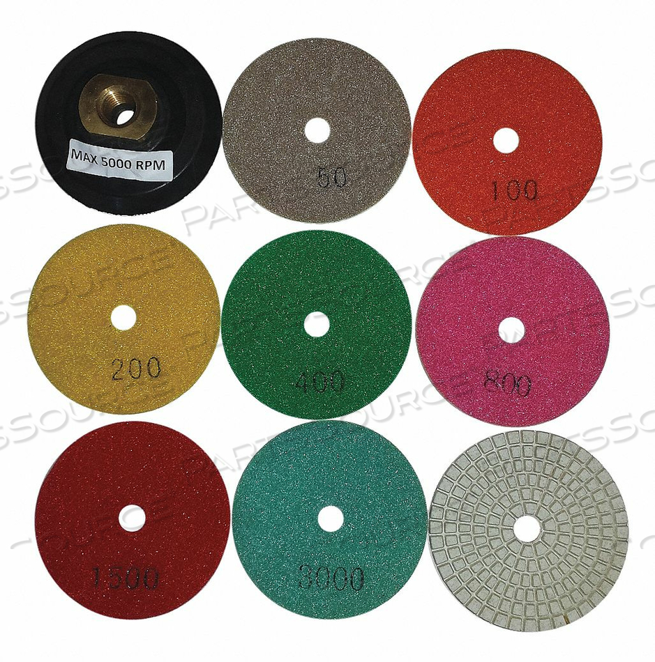 POLISHING PAD SET RESIN 3 IN. by Hydro-Handle POLISHING PAD SET RESIN 3 IN. by Hydro-Handle