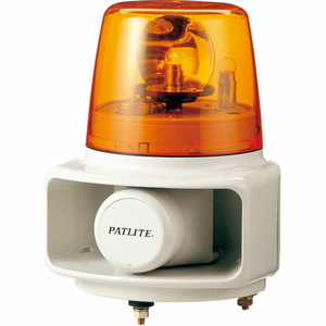 SMART ALERT PLUS ROTATING BEACON & HORN W/32 SOUNDS, AMBER LIGHT, AC120V by Patlite USA Corporation