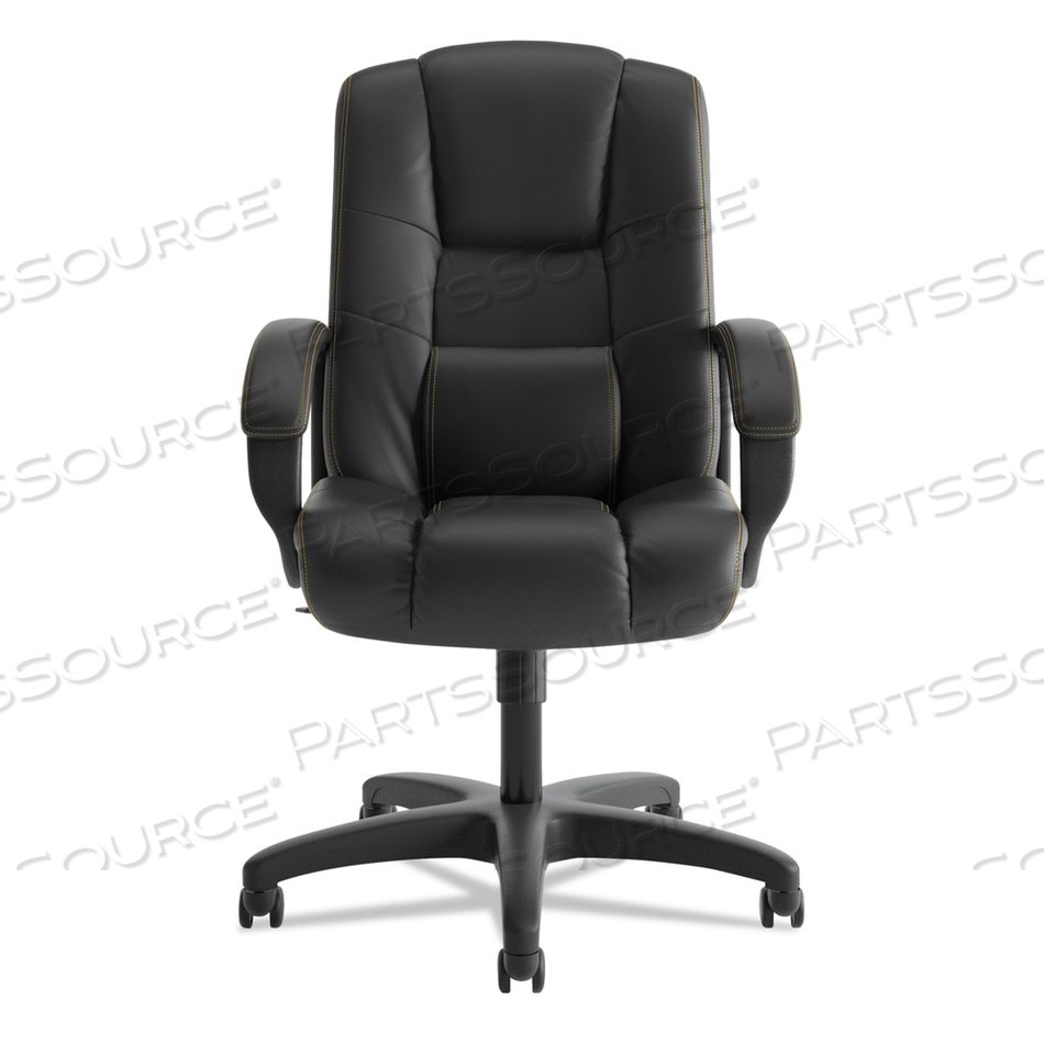 HVL131 EXECUTIVE HIGH-BACK CHAIR, SUPPORTS UP TO 250 LB, 18.5" TO 22" SEAT HEIGHT, BLACK 