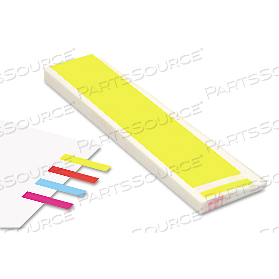 REMOVABLE PAGE FLAGS, FOUR ASSORTED COLORS, 900/COLOR, 3,600/PACK 