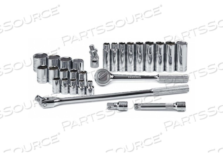 SOCKET WRENCH SET SAE 1/2 IN DR 28 PC by SK Professional Tools SOCKET WRENCH SET SAE 1/2 IN DR 28 PC by SK Professional Tools