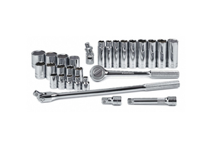 SOCKET WRENCH SET SAE 1/2 IN DR 28 PC by SK Professional Tools