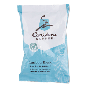 CARIBOU BLEND GROUND COFFEE, 2.5 OZ, 18/CARTON by Caribou Coffee