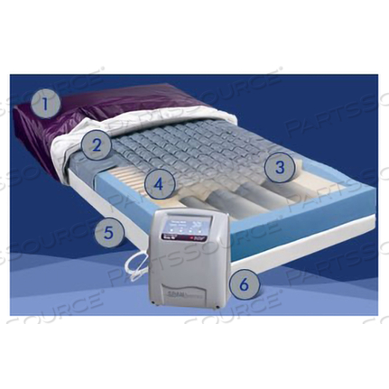 MATTRESS COVER, PRESSUREGUARD EASY AIR, NYLON/VINYL, 48 X 80 IN, FOR PRESSUREGUARD EASY AIR MATTRESSES by Span-America Medical Systems