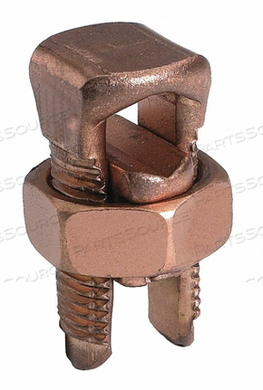 CONNECTOR, MECHANICAL TAP, COPPER, SPLIT-BOLT, 6 STR. TO 2 SOL. by Burndy CONNECTOR, MECHANICAL TAP, COPPER, SPLIT-BOLT, 6 STR. TO 2 SOL. by Burndy