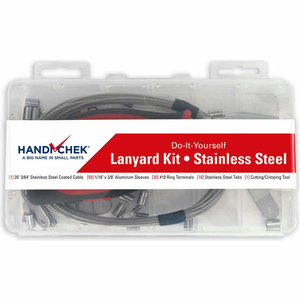 LANYARD DO IT YOURSELF KIT STAINLESS STEEL by Flint Hills Trading