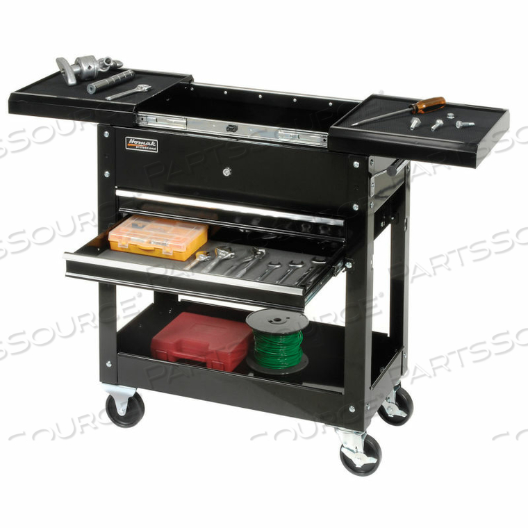 27" 2-DRAWER TOOL CART W/ SLIDING TOP by Homak Manufacturing 27" 2-DRAWER TOOL CART W/ SLIDING TOP by Homak Manufacturing