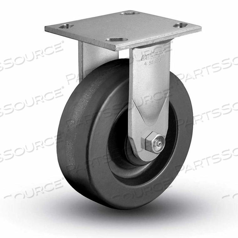4 SERIES RIGID PLATE CASTER - PHENOLIC 6" DIA. 1200 LB. CAP. by Colson