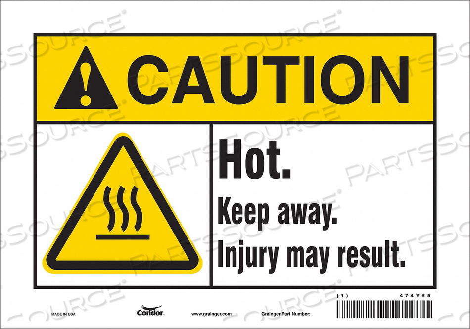 DANGER SIGN 10 W X 7 H 0.004 THICK 