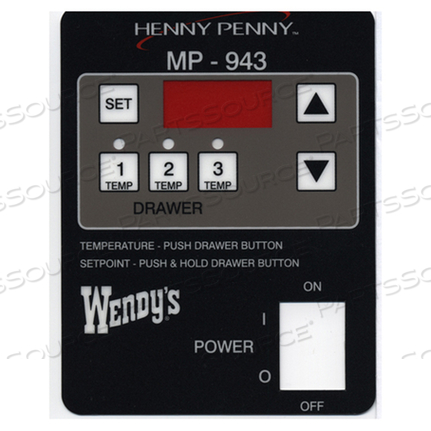 DECAL - MP-943 CONTROL WENDY by Henny Penny