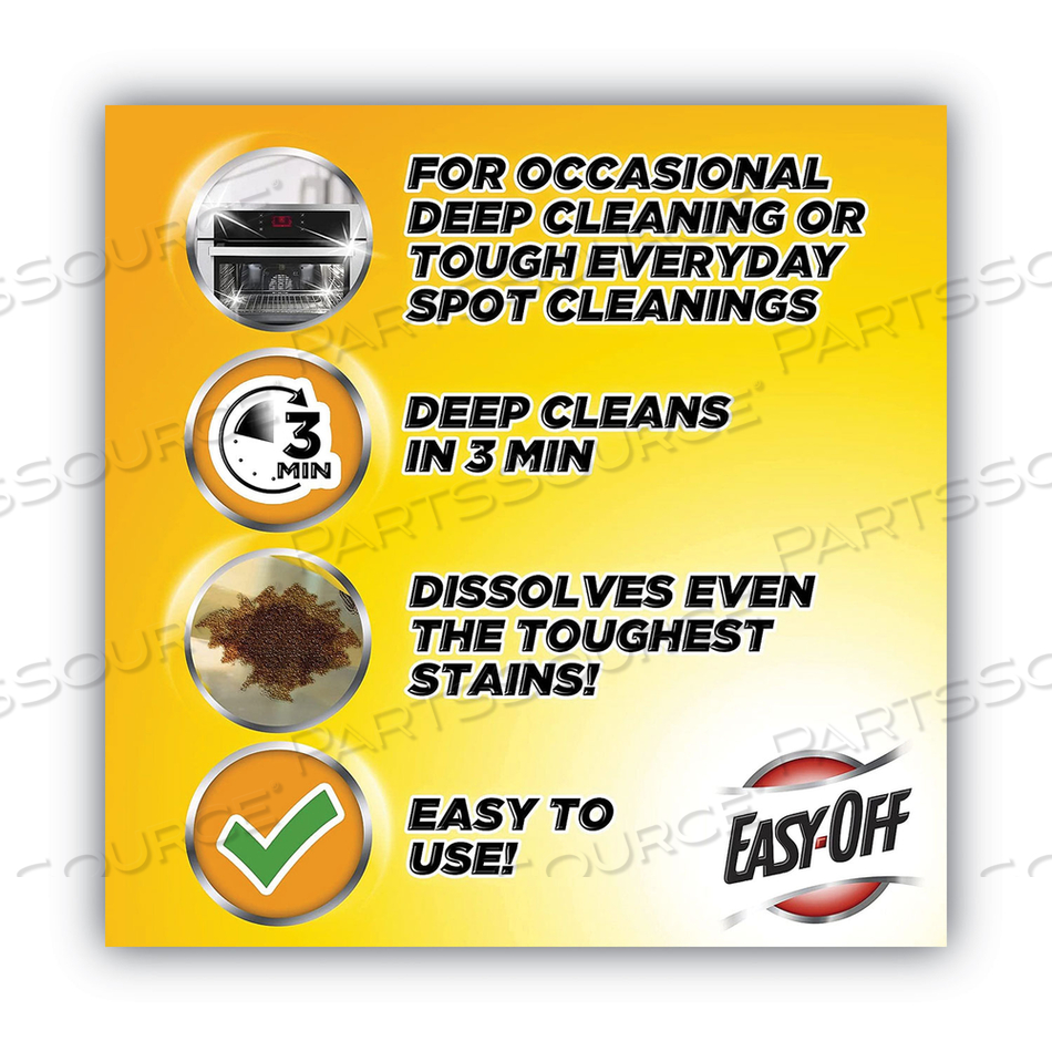 HEAVY DUTY OVEN CLEANER, FRESH SCENT, FOAM, 14.5 OZ AEROSOL SPRAY by Easy-Off HEAVY DUTY OVEN CLEANER, FRESH SCENT, FOAM, 14.5 OZ AEROSOL SPRAY by Easy-Off