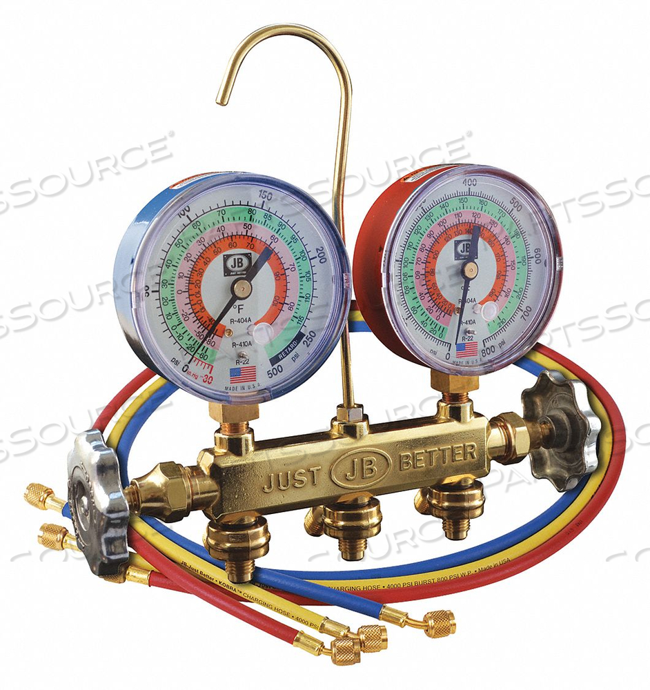 CHARGING MANIFOLD WTH HIGH PRESSURE HOSE by JB Industries