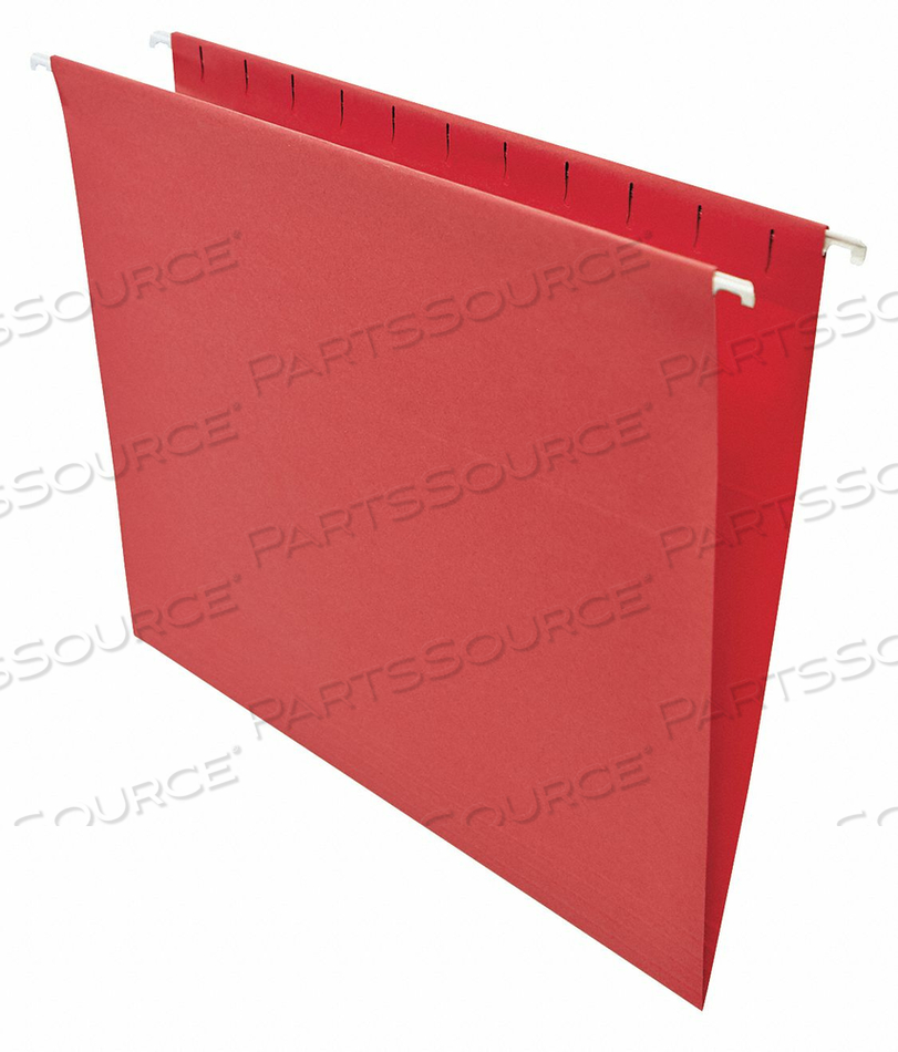 HANGING FILE FOLDERS LETTER RED PK25 by Universal