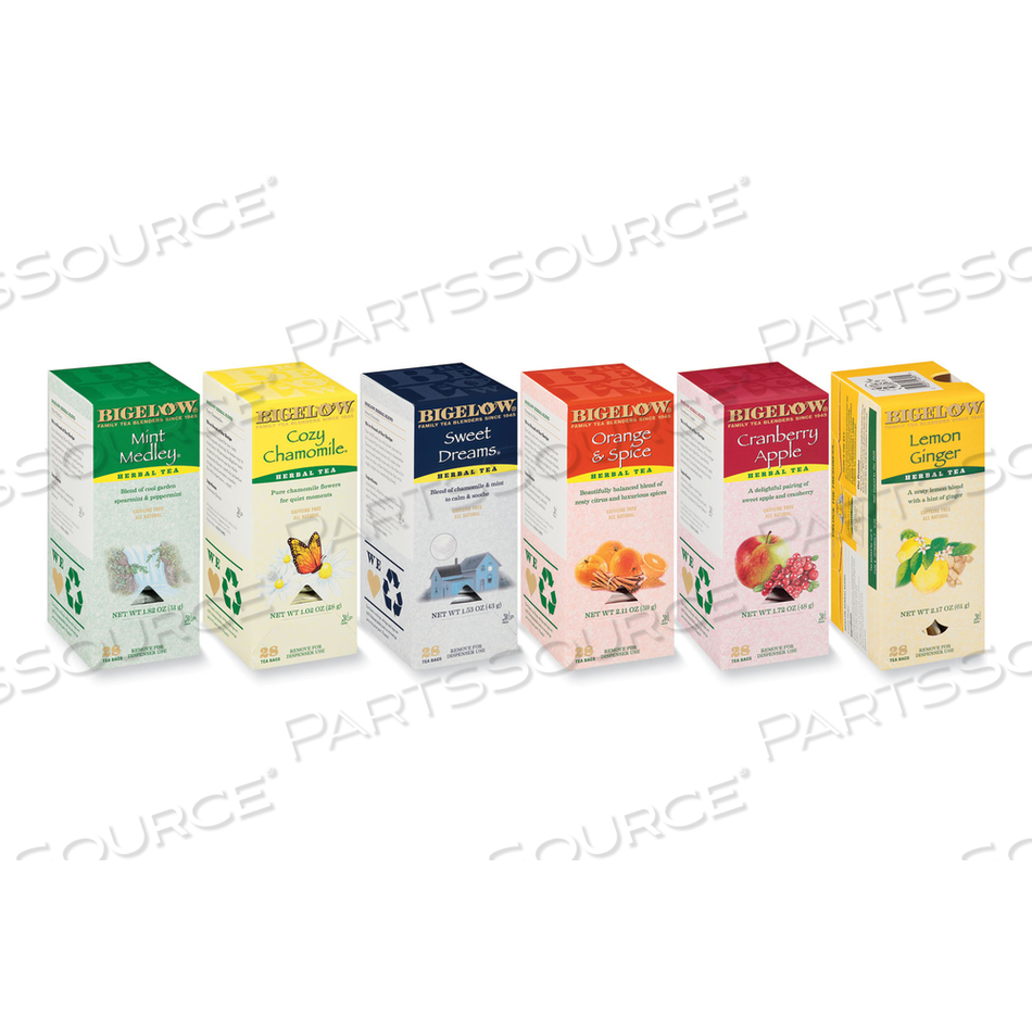 ASSORTED TEA PACKS, SIX FLAVORS by Bigelow