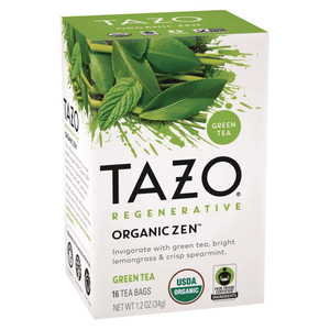 TEA BAGS, ORGANIC ZEN, 16/BOX, 6 BOXES/CARTON by Tazo