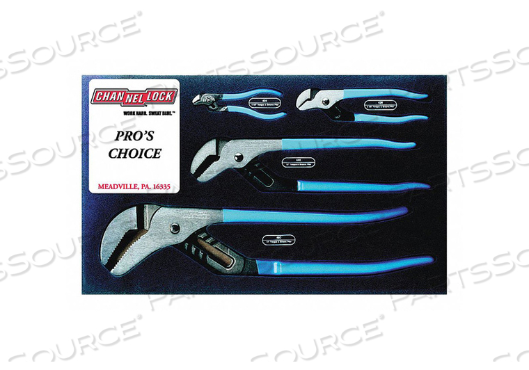 TONGUE AND GROOVE PLIER SET DIPPED 4PCS. by Channellock Inc.