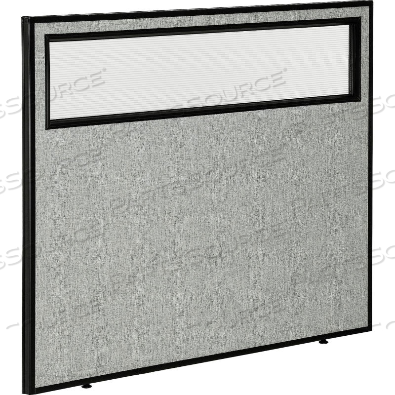 INTERION OFFICE PARTITION PANEL WITH PARTIAL WINDOW, 48-1/4"W X 42"H, GRAY by Approved Vendor INTERION OFFICE PARTITION PANEL WITH PARTIAL WINDOW, 48-1/4"W X 42"H, GRAY by Approved Vendor
