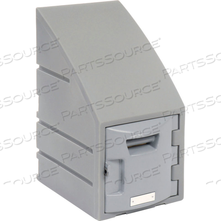 REMCO PLASTICS SIX TIER BOX PLASTIC LOCKER, 12"WX15"DX23"H, GRAY, ASSEMBLED by Remcon Plastics Inc