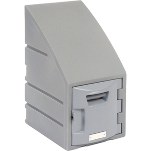 REMCO PLASTICS SIX TIER BOX PLASTIC LOCKER, 12"WX15"DX23"H, GRAY, ASSEMBLED by Remcon Plastics Inc