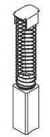 BRUSH, 1 IN, 1/4 IN X 1/4 IN BRISTLE by Clay Adams (Becton Dickinson / BD)