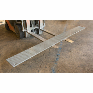 APPROACH PLATE FOR BLUFF EDGE OF DOCK LEVELERS INSTALLATION 12"L X 120"W - GRAY by Bluff