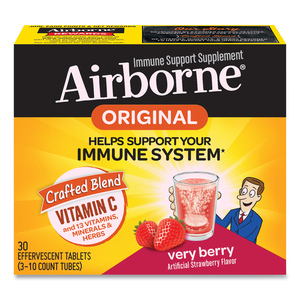 IMMUNE SUPPORT EFFERVESCENT TABLET, VERY BERRY, 30 COUNT by Airborne