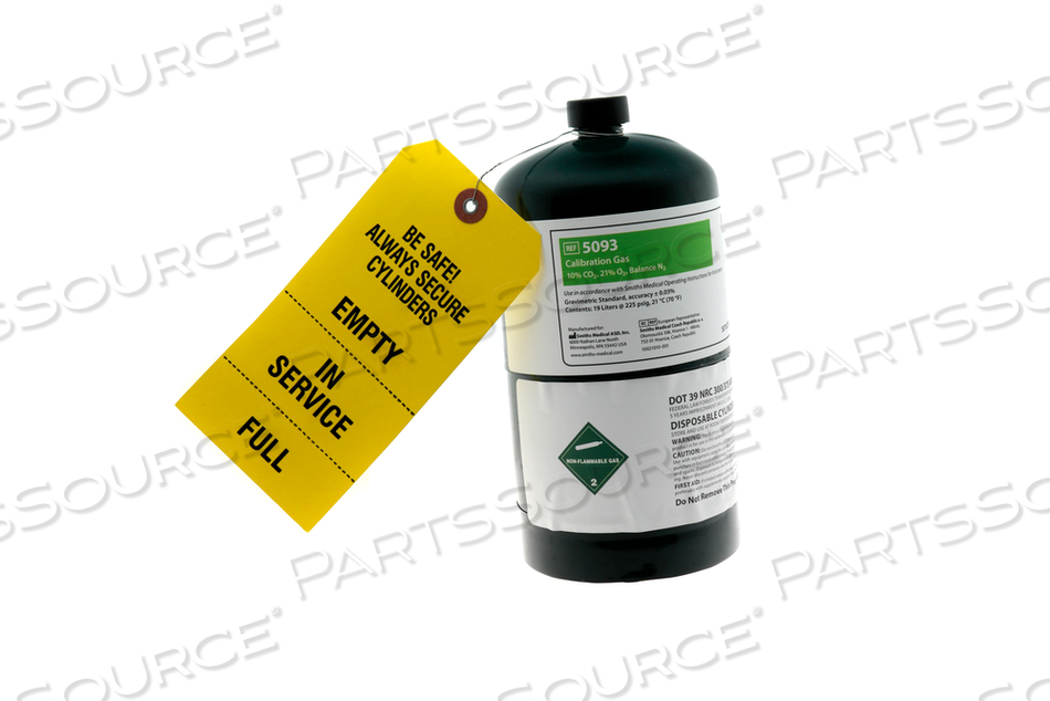 CALIBRATION GAS, HIGH TRANSCUTANEOUS 10% CO2 by Smiths Medical CALIBRATION GAS, HIGH TRANSCUTANEOUS 10% CO2 by Smiths Medical