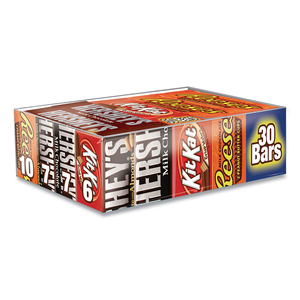 FULL SIZE CHOCOLATE CANDY BAR VARIETY PACK, ASSORTED 1.5 OZ BAR, 30 BARS/BOX by Hershey's