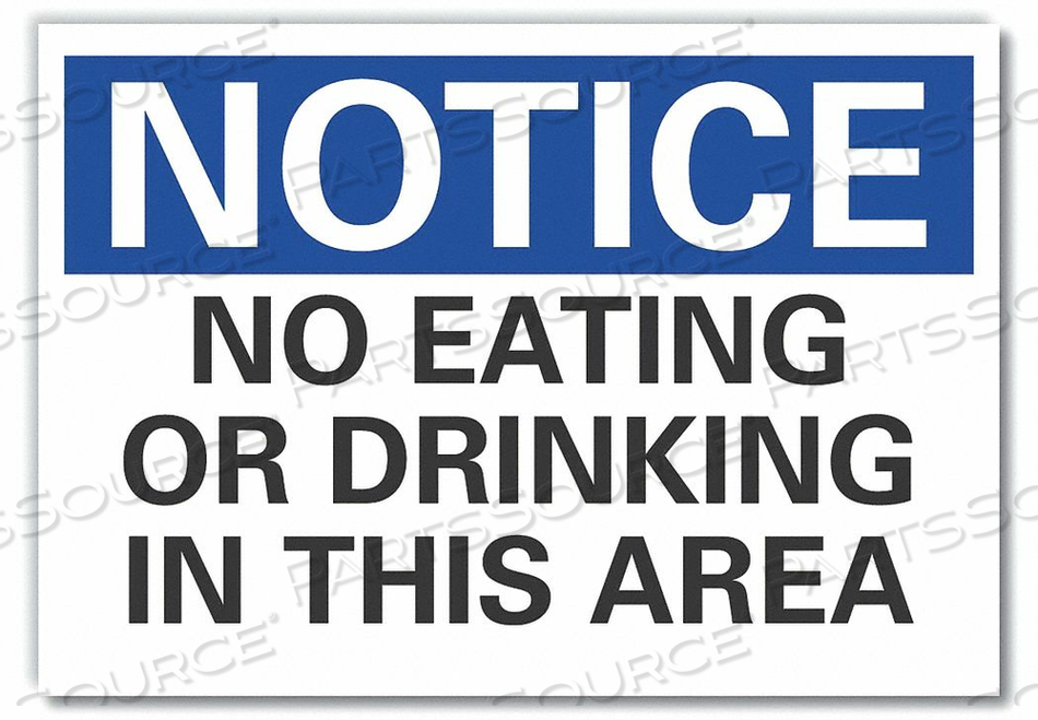 NOTICE SIGN 7 W X 5 H 0.001 THICK by Lyle Signs Inc. NOTICE SIGN 7 W X 5 H 0.001 THICK by Lyle Signs Inc.