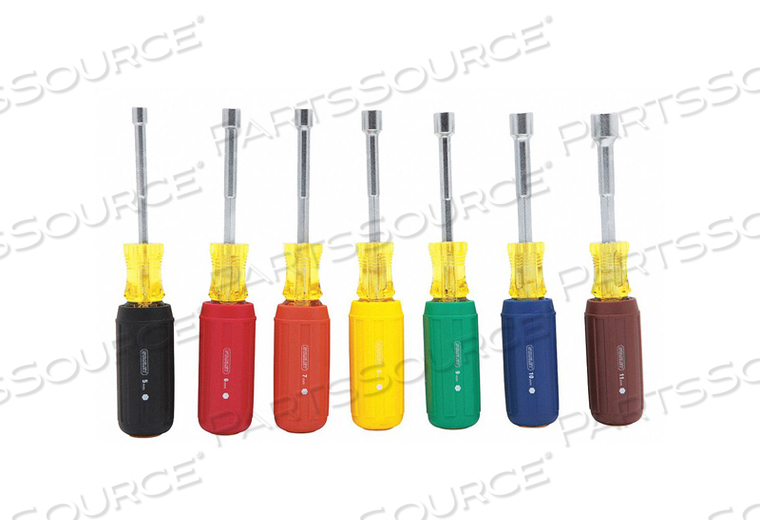 NUT DRIVER SET 7 PIECES METRIC SOLID by Stanley