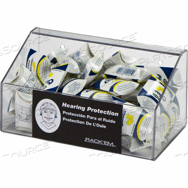 60 PAIR EAR PLUG DISPENSER, HOLDS 10 PAIR SAFETY GLASSES by Horizon Mfg Enterprises, Inc
