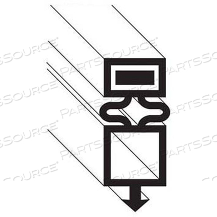 GASKET, DOOR, 24-3/4" X 26-1/8" 